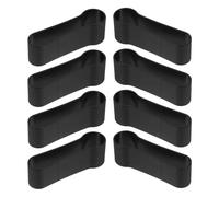 GALPADA 8 Pièces Pince pour Canne Porteur de Canne en Plastique Noir Boucle de Fixation Sécurisée Anti-glissement Soutien Stable Marche Quotidienne et Randonnée