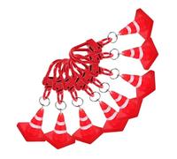 GALPADA 8 pièces Porte-clés Cône de Signalisation Pendentifs Décoratifs pour Sac Clés Téléphone Rouge