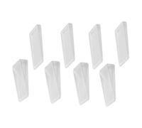 GALPADA 8 pièces Transparent PVC Door Wedge Stopper For Furniture Leveling And Home Improvement Nail Pinch Door Stop Non Slip Shims