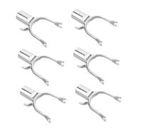 GALPADA 8 Pièces U-Shape Garden Support Replacement Heads Diameter Weatherproof Metal Stakes for Stable Plant Support in Flower Beds and Gardens