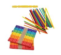 GALPADA 80 Bâtonnets de Cire en Bois Colorés pour Bricolage et Activités Créatives, Légers et Faciles à Ranger, pour Maternelle et Projets DIY