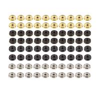 GALPADA 80 Pièces Kit de Boutons-pression en Cuivre à Coudre 6mm pour Loisirs Créatifs et Occasions Spéciales, Fermeture Sécurisée Design Quatre Parties, Assemblage Facile