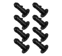 GALPADA 8pcs Accessoires pour Poubelle en Plastique Noir, Goupille de Couvercle de Connexion, Verrouillage Facile pour Poubelle à Roulettes 32l, Prévention des Déversements