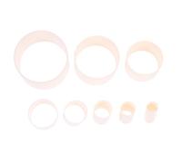 GALPADA 8pcs Manchons de Moule en Plastique pour Création de Fleurs, Outil Pratique pour Fabrication de Pétales, pour Projets d'art Floral et Bricolage