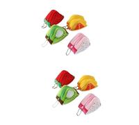 GALPADA 8pièces Poches De Forme De Fruits Peluche Triangle Pastèque Dragon Fruit pour Vie Rangement Petits Objets