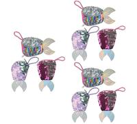 GALPADA 9pièces à Sirène Sequins Pochette Éclatante à Motif De Sirène pour Anniversaire Et De