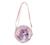 GALPADA À Bandoulière Garçon Fille Sequins Colorés De Rangement Pailleté avec Motif Licorne pour Voyages Activités De Plein Air