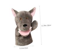 GALPADA à Main Loup Peluche Créatif pour Contes Interactifs Animale Douce pour Garçon Fille et Adultes