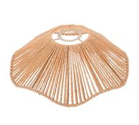 GALPADA Abat-jour en Corde de Papier Tissé Main Suspendre E27, Style Minimaliste Chic, Éclairage Doux Polyvalent, Adapté Salle à Manger ou Chambre, Couleur Kaki