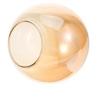 GALPADA Abat-Jour Globe en Verre Amber Grand Diamètre 20Cm Décoratif pour Plafonnier Luminaire Suspendu Remplacement d'Abat-Jour