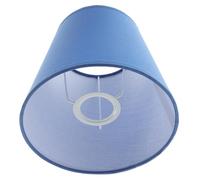 GALPADA Abat-jour Tambour en Tissu de Lin Léger, Diamètre E27, Couleur Bleu Clair, Abat-jour pour Lampe de Table Suspendre, Accessoire Décoratif pour Chambre, Salon et Bureau