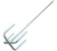 GALPADA Accessoire de Brassage pour Perceuse en Acier 45, Bâtonnet Mélangeur Argenté Système de Ventilation Haute Efficacité pour Malaxer Enduits et Peintures