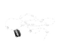 GALPADA Accessoires de Coiffure pour Tresses Design à Pompons et Chaîne Invisible en Plastique Blanc, Outil Élégant pour DIY Coiffure Filles et Femmes