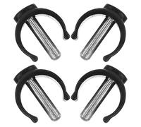 GALPADA Accessoires pour Canne de Marche Lot de 4 en ABS et Acier Goupilles de Verrouillage de C pour Béquilles, Installation Rapide pour Usage