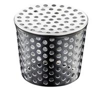 GALPADA Acier Inoxydable Grille de Gouttière, Anti-débris, Perforée | Flux D’eau, Installation Facile, pour Toits et Salles de Bains, Finition Argenté, Usage Extérieur