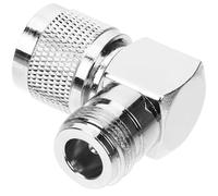 GALPADA Adaptateur Coaxial à Angle Droit N Mâle vers Femelle pour Câble Antenne Coaxial, Connecteur en Métal Léger Haute Performance, pour Signal Téléphone et Radio CB