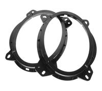 GALPADA Adaptateur de Haut-Parleur de Porte pour Voiture, Anneaux en Plastique Noir, Support Améliorant la Performance Audio, 1 Paire Compatible avec Véhicules Populaires et Autres