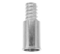 GALPADA Adaptateur de Rallonge Tête Filetée de 19mm en Alliage D'aluminium Argenté Installation Facile et Design Riveté Fiable pour de Balai-poussoir