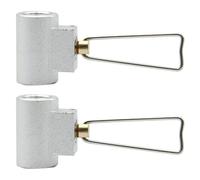 GALPADA Adaptateur pour Bouteille de Gaz 2 Pièces en Aluminium et Laiton Résistant à L'usure, Convertisseur de Propane Portable pour Réchaud de Plein Air Pratique Couleur Aléatoire