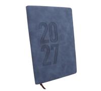GALPADA Agenda Journalier 365 Jours en Papier Bleu avec Écriture Fluide et Planification Complète pour Maison et Bureau, 12 Mois de Pages Quotidiennes