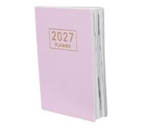GALPADA Agenda Zones en Pages Segmentées pour Rose Étudiants 2027 et Grandes D'écriture Papier et Pu, pour Travail et Étude