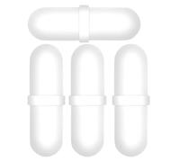 GALPADA Agitateurs Magnétiques Lot de 4 Capsules en Polypropylène Blanc Résistants aux Hautes Températures pour Laboratoires Universitaires et Expériences Scientifiques
