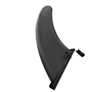 GALPADA Aileron de Surf Gonflable Noir 18 X 32 X 215 CM Palet D’Eau Détachable en Nylon et Plastique Accessoire Sup Marin Coulissant pour Paddle et Surf