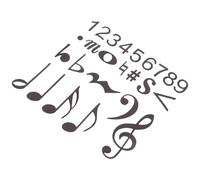 GALPADA Aimants de Notes de Musique Noirs Double Face pour Tableau Blanc, Accessoires Magnétiques en Poudre Synthétique, pour L'enseignement Musical en Famille ou Individuel