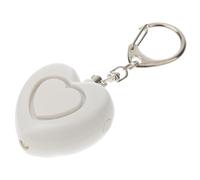 GALPADA Alarme Personnelle Compacte Cœur LED Blanches, Alarme Sonore Puissante pour Situations d'urgence et Menaces Physiques, Porte-Clés pour Femmes en Sécurité