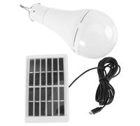 GALPADA Ampoule LED Solaire Extérieure Portable Noire 1500mah Lampe de Camping Multifonction en Abs PC Économie D'énergie pour Randonnée et Urgence