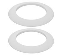 GALPADA Anneaux de Trou de Putting de Golf Portables 2pcs en Silicone Blanc pour Entraînement au Putting sur Tapis et Jardin Améliorant Compétences