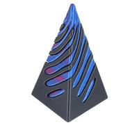 GALPADA Anti-Stress en Spirale Imprimé en 3D Pyramide Conique Rotative 75 CM Noir et Violet D’Activité Sensorielle pour Bureau et École Éducatif pour Garçon et Filles et Adultes
