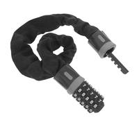 GALPADA Antivol de Vélo Chaîne en Alliage D'aluminium et Acier Noir Antivol de Sécurité pour Vélo à Code Verrouillage et Déverrouillage et Paquet de Plage