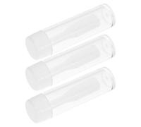 GALPADA Applicateur de Lentilles de Contact en Silicone Réutilisable Blanc Ventouse Douce Tube de Rangement Transparent Voyage Lot de 3 Sets de Sets Pratiques