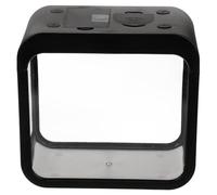 GALPADA Aquarium Lumineux Noir Compact avec Éclairage LED Intégré, Mini Boîte à Poissons D'aquarium Transparente pour Élevage et Décoration de Bureau, Mini Aquarium Paysager Écologique