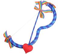 GALPADA Arc et Flèche de Cupidon en Mousse Bleu Arc-en-Ciel Accessoires de Costume pour Fête et Cosplay Saint-Valentin Tenue de Cupidon Garçon et Filles Set D’Armes Légères pour