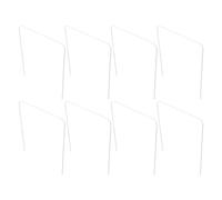 GALPADA Arceaux de Croquet en Fer Blanc Design Portable 8 Pièces pour Jeux Extérieurs et Parties de Croquet en Jardin et Adapté Utilisation en Intérieur Jardin