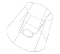 GALPADA Armature Métallique D'abat-jour Ronde en Métal Blanc pour Projets D'éclairage Diy, Cadre Polyvalent en Fer pour Lampes à Poser et Décoration Intérieure