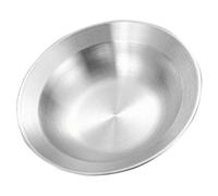 GALPADA Assiettes Creuses en Acier Inoxydable 23 CM Bols Multifonction pour Camping et Pique-Niques Vaisselle Légère et Portable
