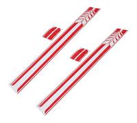 GALPADA Autocollants à Bandes pour Voitures 2pcs, Autocollants de Course Latéraux en BK, Résistants Soleil la Pluie, Style Sportif pour Décoration Extérieure