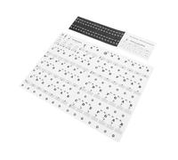 GALPADA Autocollants Clavier Piano Noir Kit Détiquettes Notes pour Apprentissage Durable et Pratique pour Débutants Aide Reconnaissance des Touches et Lecture de Partitions