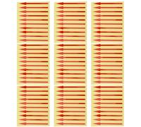 GALPADA Autocollants Fléchés Rouges Précis pour Lecture de Manomètre 100 en Pvc Adhésifs Étanches Lot de 100 Pièces pour Tableau de Bord pour Signalisation Instrument