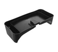 GALPADA Bac d'évaporation pour réfrigérateur, plastique noir, bac récupérateur d'eau pour compresseur, fixation à encliquetage, anti-fuite, dessous de réfrigérateur