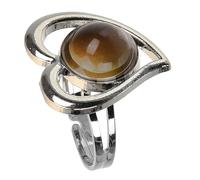 GALPADA Bague De Cœur Changeante De Couleur, Bague D’humeur Pour Femme, Alliage Léger Réglable, Bijoux Fantaisie Élégants Pour Cérémonies Et Fêtes, Taille Ajustable