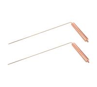 GALPADA Baguettes de Sourcier en Cuivre 2 Pièces Faciles à Transporter pour Détection d'or et Chasse aux Fantômes, Outils Mobiles pour Divination Aquatique et Extérieure