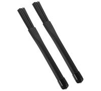 GALPADA Balai de Batterie Jazz Télescopique en Nylon Noir, Paire de Brosses pour Tambour Manche, Accessoire de Percussion pour Musicien Débutant, Design Antidérapant et Facile à Tenir