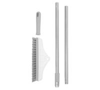 GALPADA Balai de Nettoyage Intérieur à Long Manche Brosse à Poils Durs Blanche pour Sols Murs et Carrelages Balai de Maison Polyvalent pour Salle de Bain Cuisine Outil Ménage