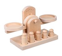 GALPADA Balance Bois Éducatif pour Garçon Fille Ans Balance Équilibrée pour Le Poids Calcul Surface Lisse et Sécurisée Mathématique Montessori pour Garçons et Filles