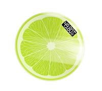 GALPADA Balance Électronique Maison 28x28 Cm, Capacité 180 Kg, Affichage Température, Balance Numérique Précise pour Poids Corporel et Santé, Usage Domestique sans Batterie Fournie