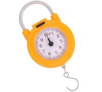 GALPADA Balance Suspendue Portable à Main à Ressort en Métal et Plastique Jaune Crochet pour Peser Bagages en Voyage la Maison, Haute Précision Solide